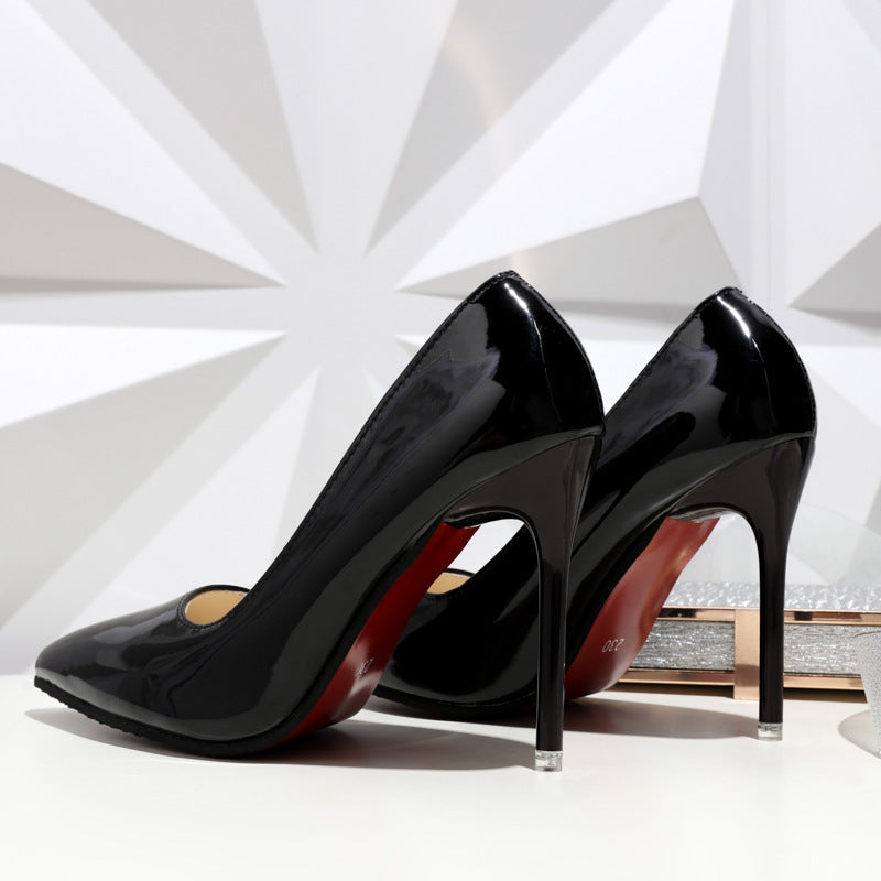 Ladies Elegant High-Gloss Pumps with Slim Silhouette and Comfortable Lining Lioré, view 10 - Elena Harper