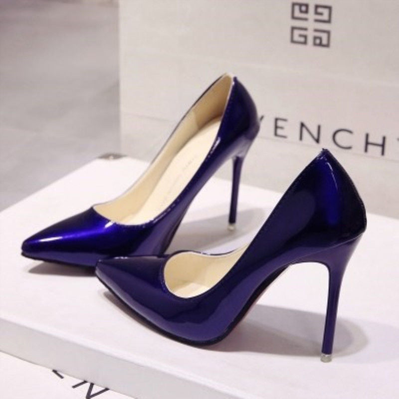 Ladies Elegant High-Gloss Pumps with Slim Silhouette and Comfortable Lining Lioré, view 8 - Elena Harper