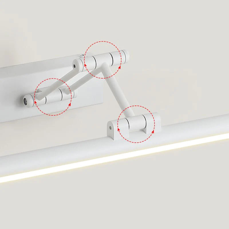 Volo Adjustable Linear Wall Sconce Black/White. Bedroom