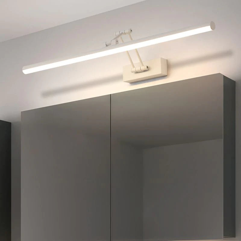 Volo Adjustable Linear Wall Sconce Black/White. Bedroom