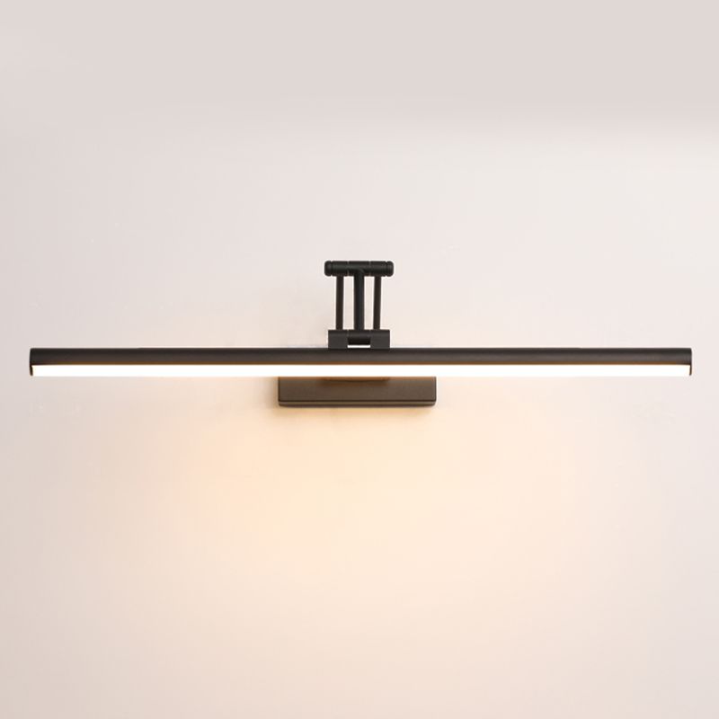 Volo Adjustable Linear Wall Sconce Black/White. Bedroom