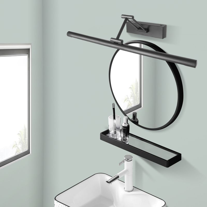 Volo Adjustable Linear Wall Sconce Black/White. Bedroom