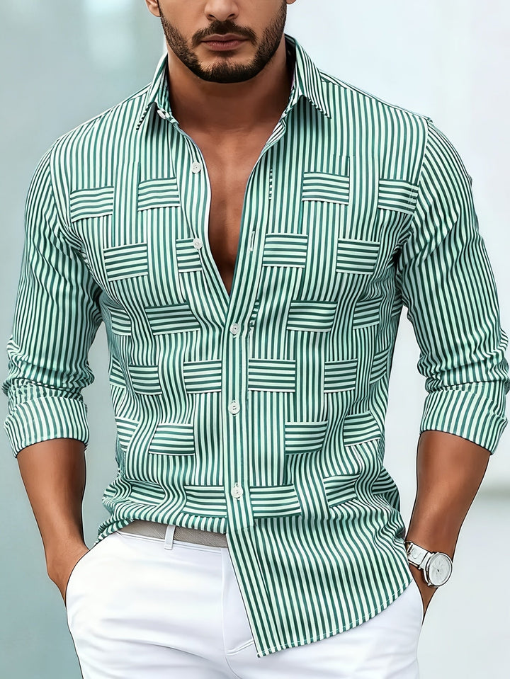 ELENA HARPER™  |  VINTAGE STRIPED SHIRT FOR MEN