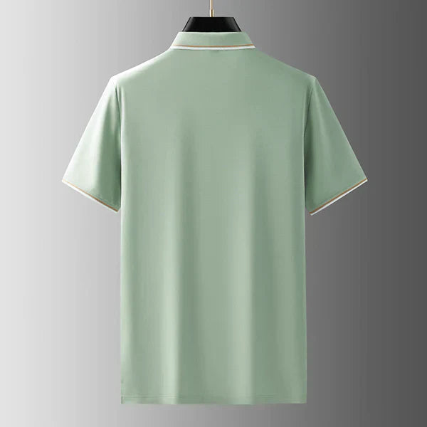 Lyle Luxurious Short Sleeve Polo Shirt, view 5 - Elena Harper