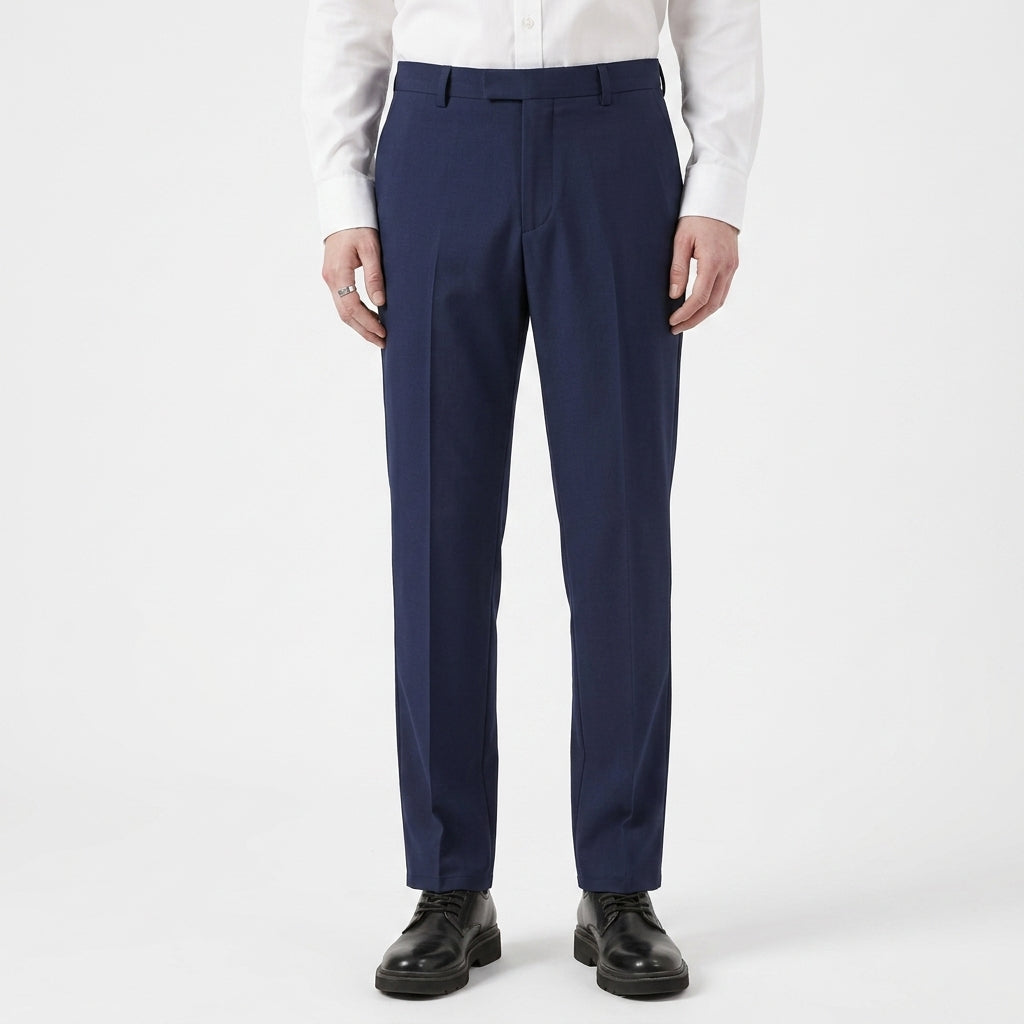 Extended Closure Regular Fit Trousers For Men