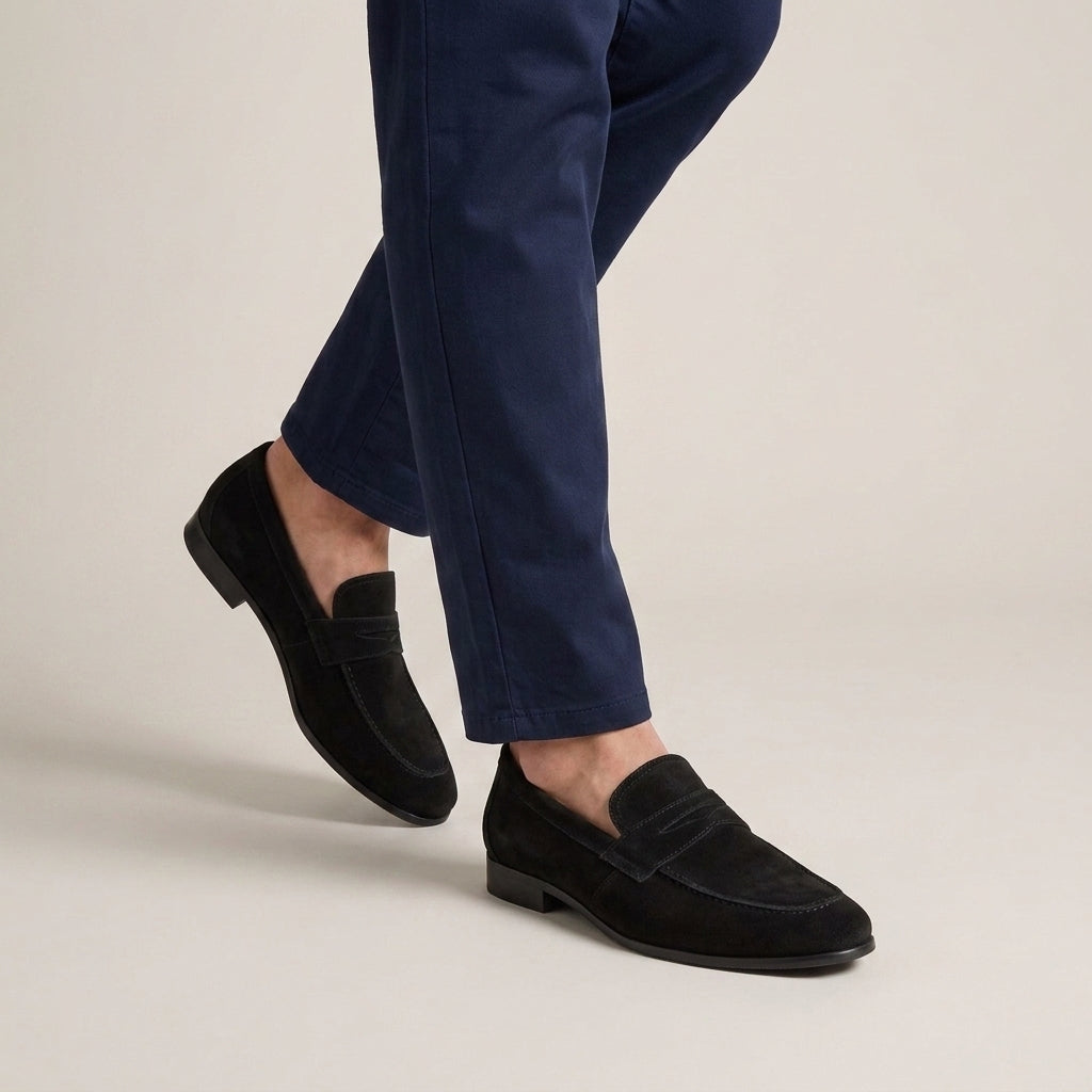 Premium Suede Leather Slip-On Loafers For Men