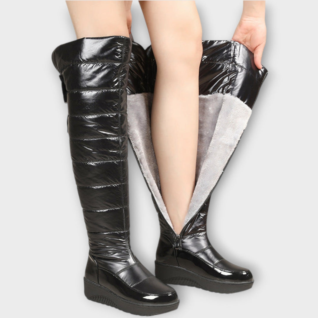 Fleece-Lined Winter Knee-High Boots