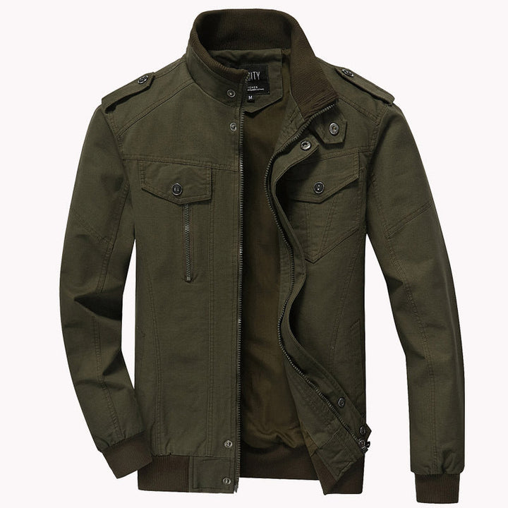 Men's Casual Military Cotton Jacket - Arvid
