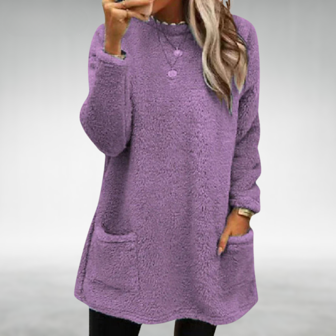 Carrie Cozy Relaxed Pullover Tunic - Elena Harper