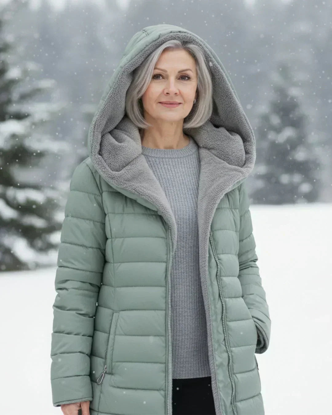 Sophie - Refined Down Jacket with Hood