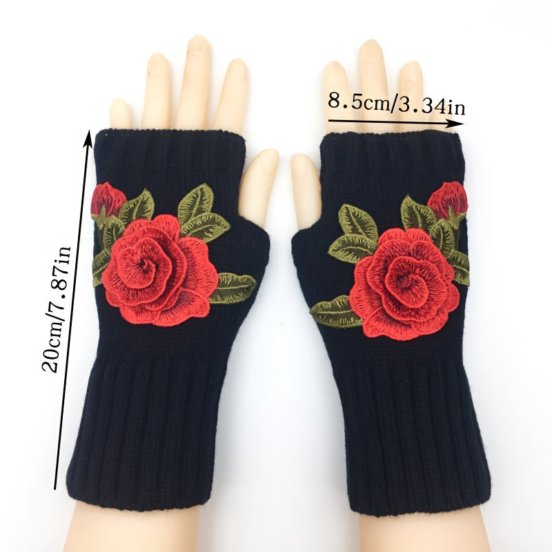 Warm Flower Gloves