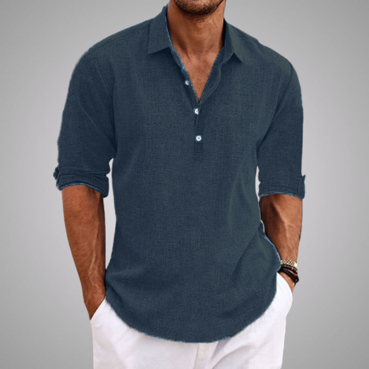 ELENA HARPER™  |  SUMMER LINEN SHIRT FOR MEN