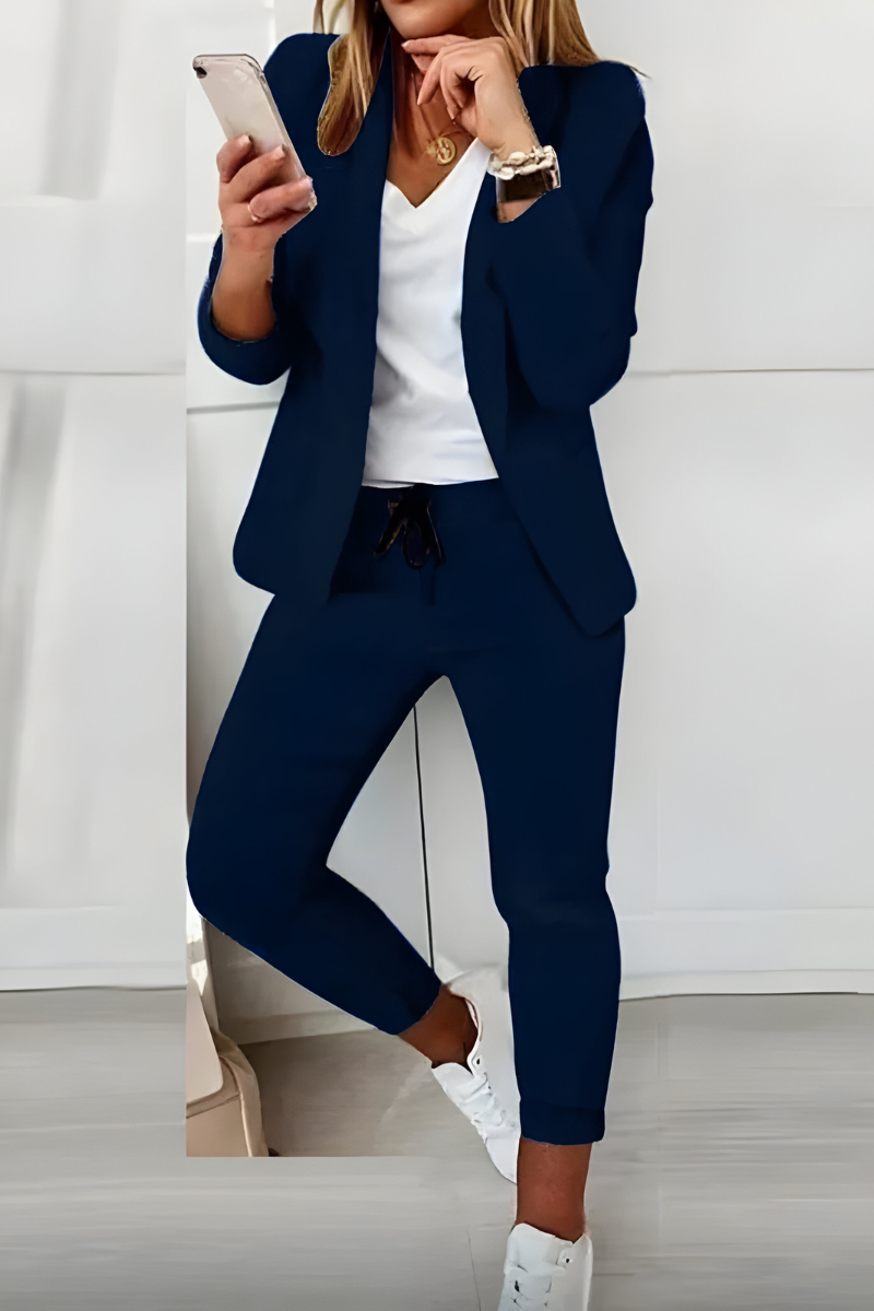 Amie™ | Elegant Blazer and Trousers Set