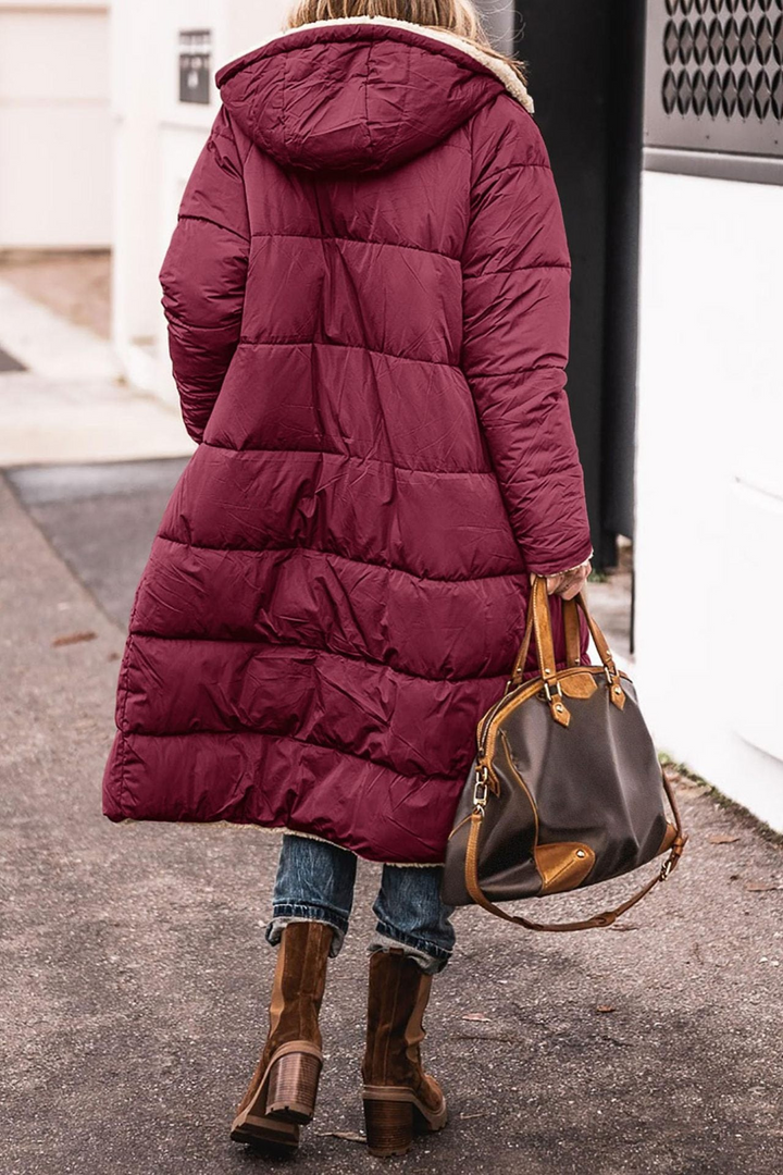 Sasha Premium Elegant Reversible Coat, view 8 - Elena Harper