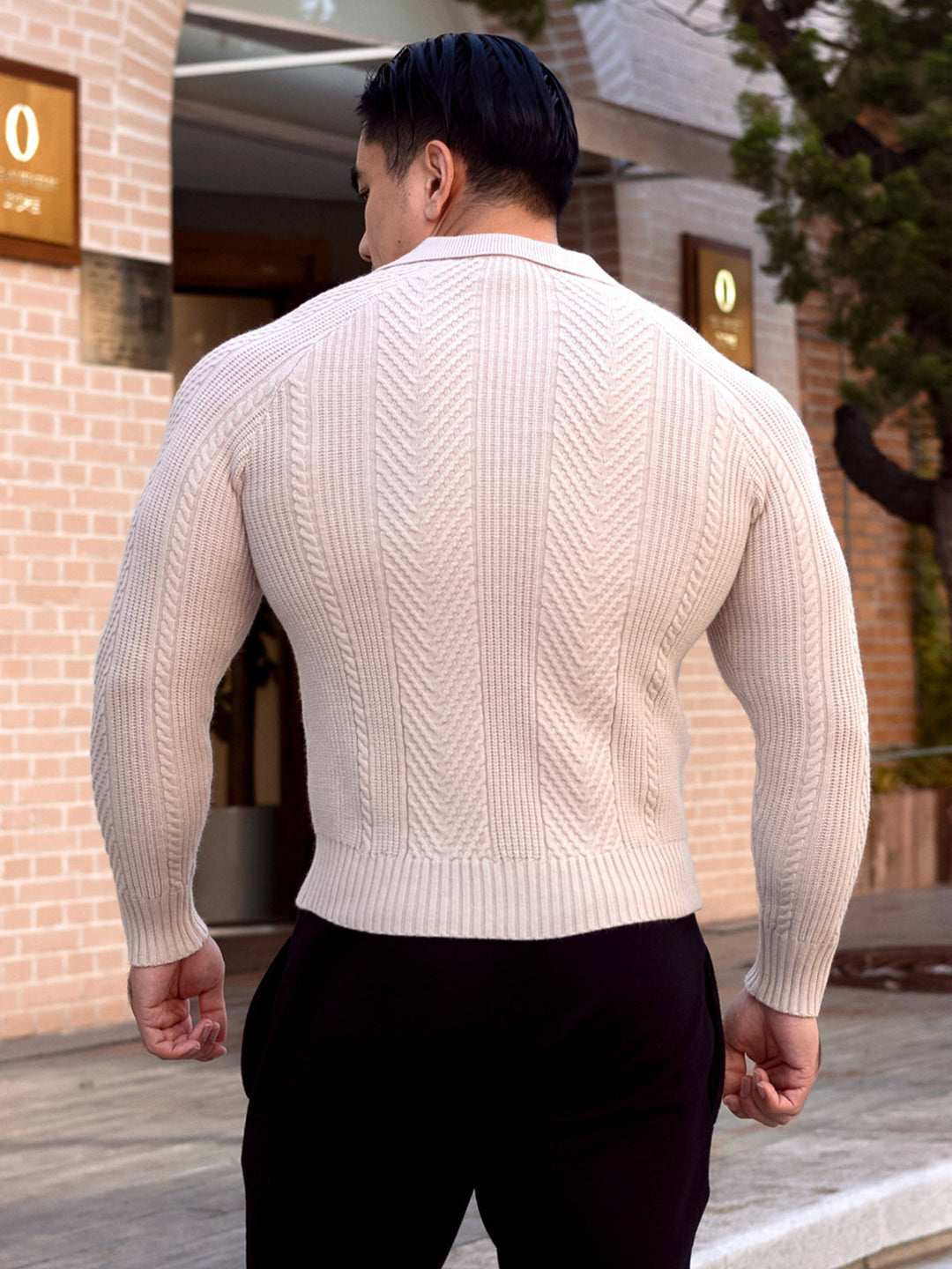Henley Polo Sweater
