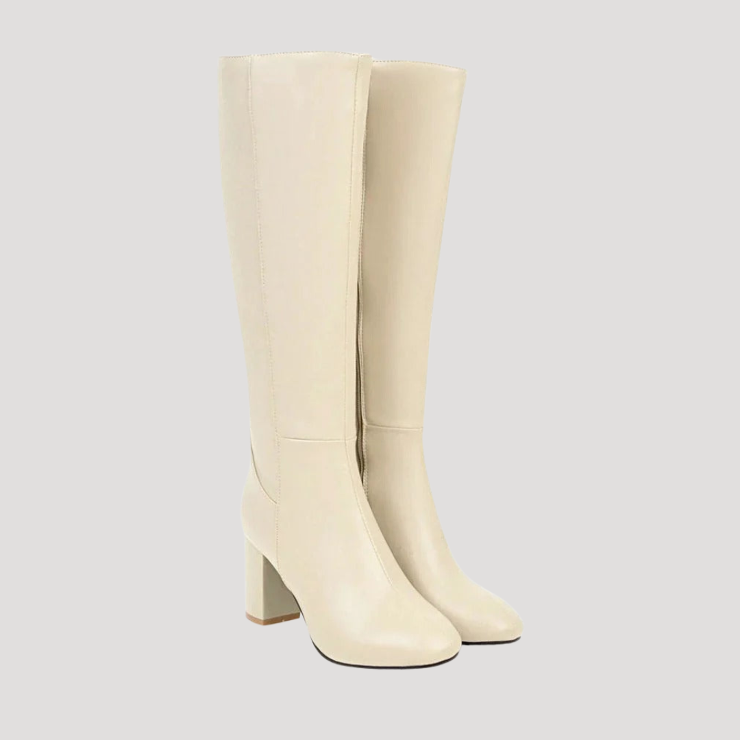 High Heeled Women's Boots with Square Heel