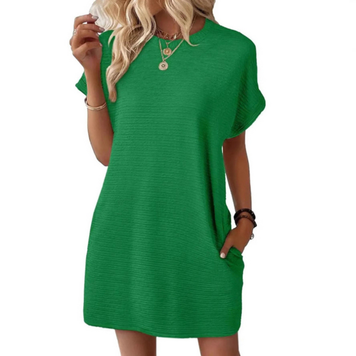Sophia Laid-back Chic T-shirt Dress - Elena Harper