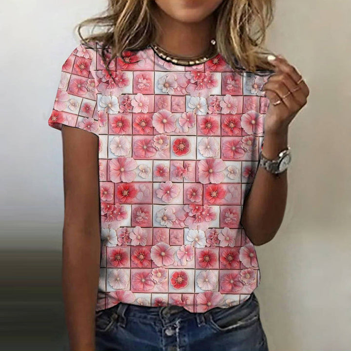 Casual Floral Print T-Shirt