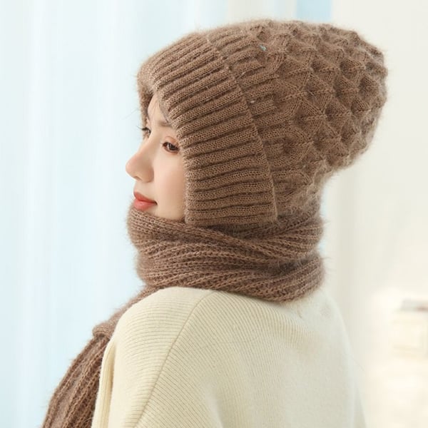 Abelina Integrated Acoustic Protection Windproof Hat Scarf - Elena Harper