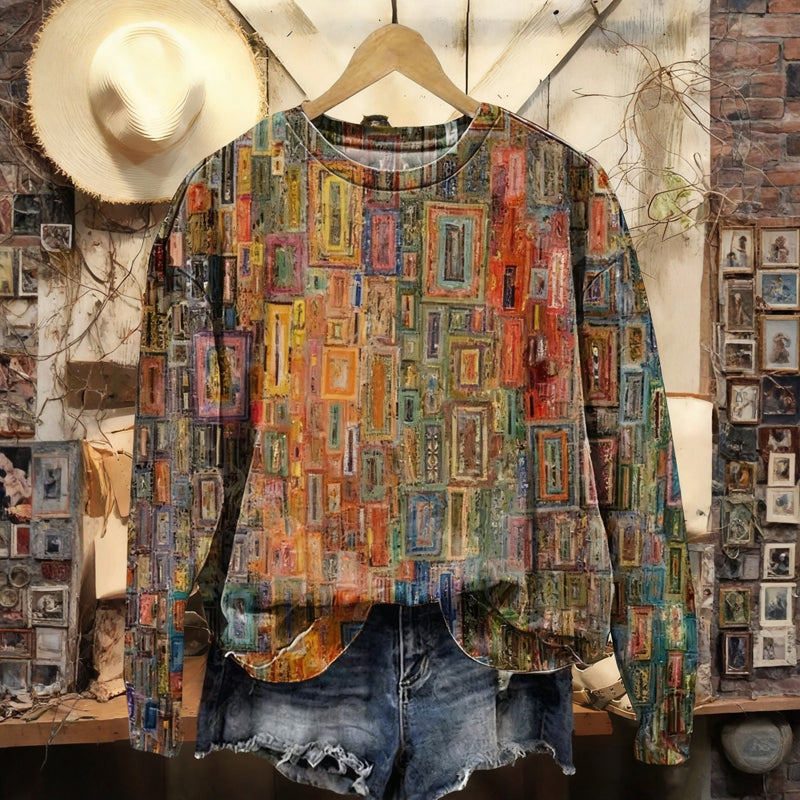 Casual Vintage Sweatshirt - Elena Harper