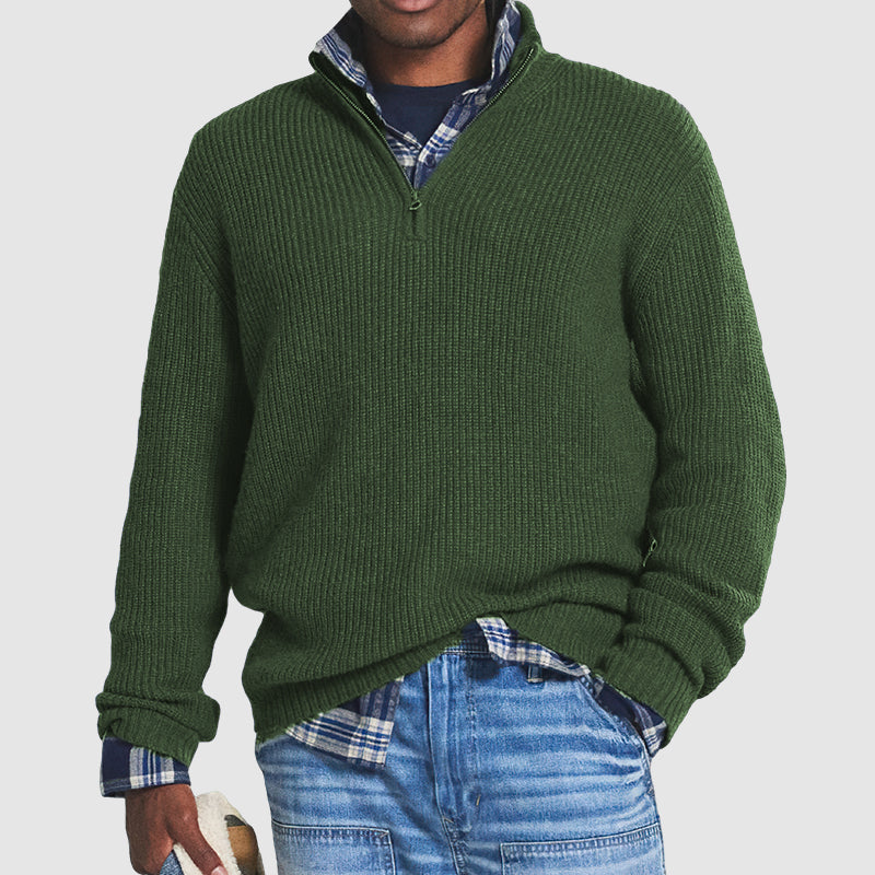 Men's Cashmere Zip Sweater - Matteo