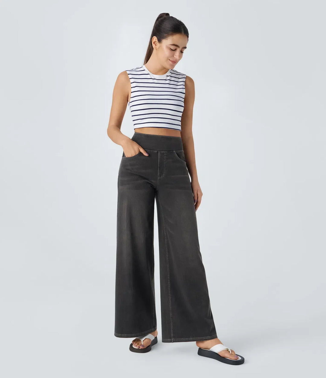 Evelyn | Comfortable High-Waist Pants