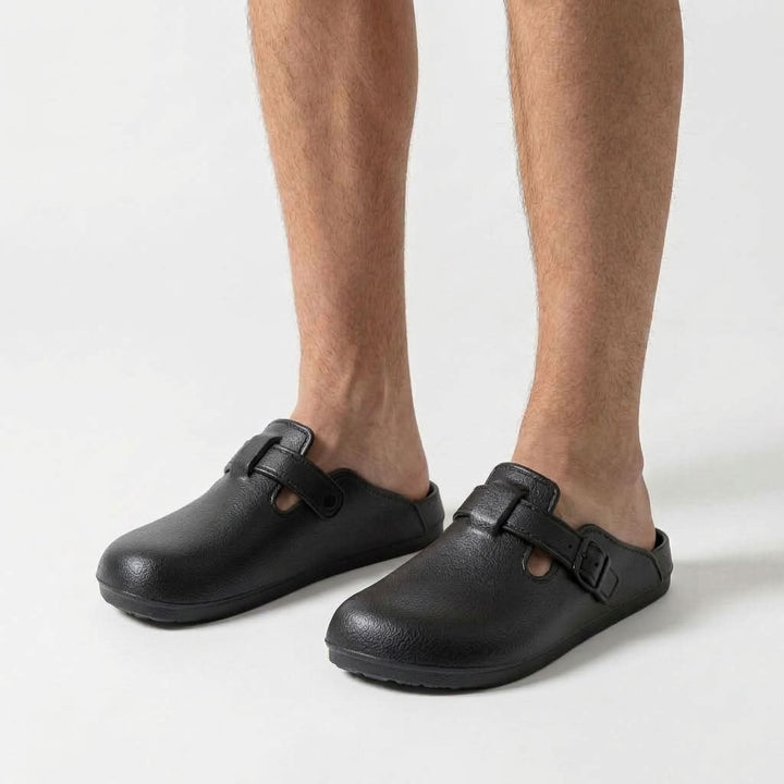 Waterproof Slip-On Clogs with Adjustable Strap