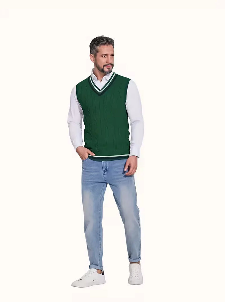Sébastien - Classic Twisted Sleeveless Sweater