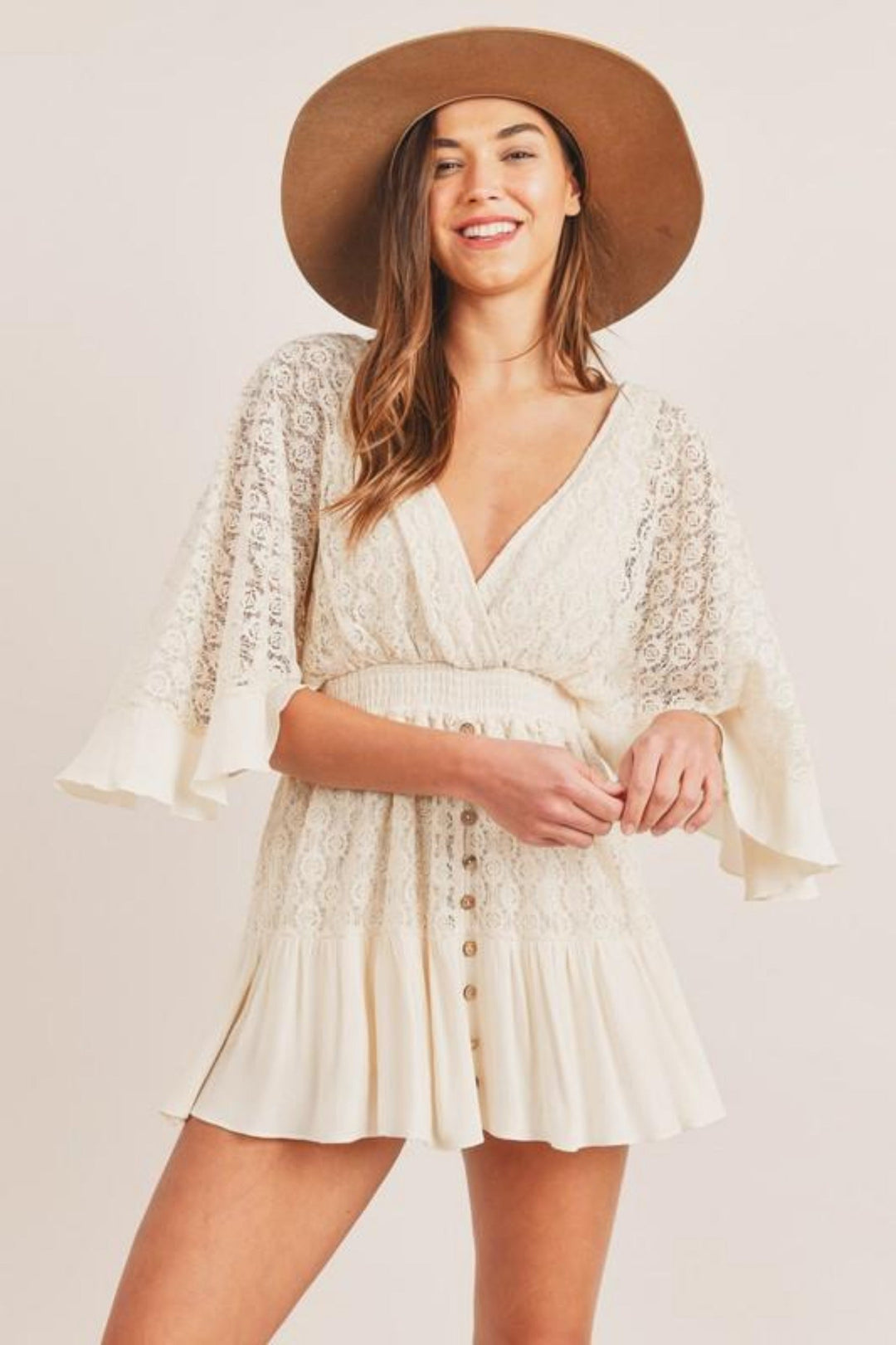Mira Mini Lace Dress - Elena Harper