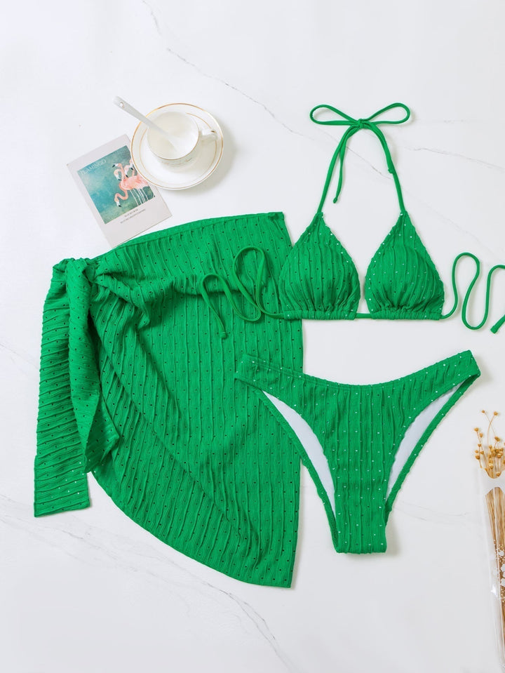 Adriana Malibu Triangle bikini set with skirt - Elena Harper
