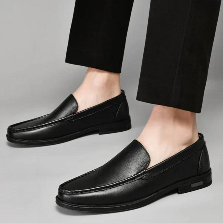 Men's Slip-On Loafers with Contrast Stitching