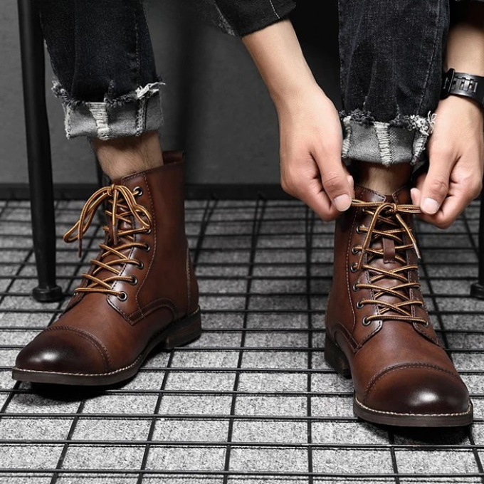 ELENA HARPER™  |  BROWN CITY BOOTS FOR MEN