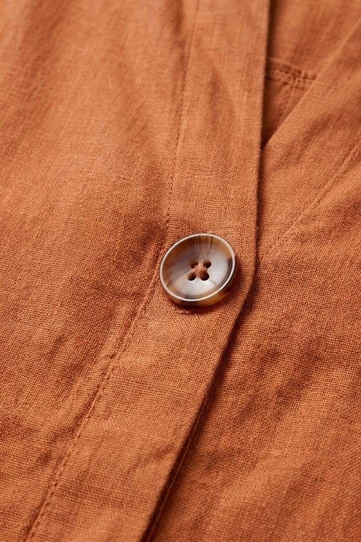Women's Linen Blouse | Casual Buttons