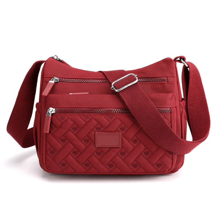 Lightweight and Functional Multi-Pocket Shoulder Bag for Women