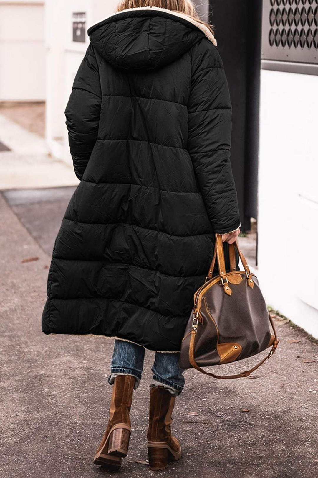 Sasha Elegant Reversible Coat Premium, view 4 - Elena Harper