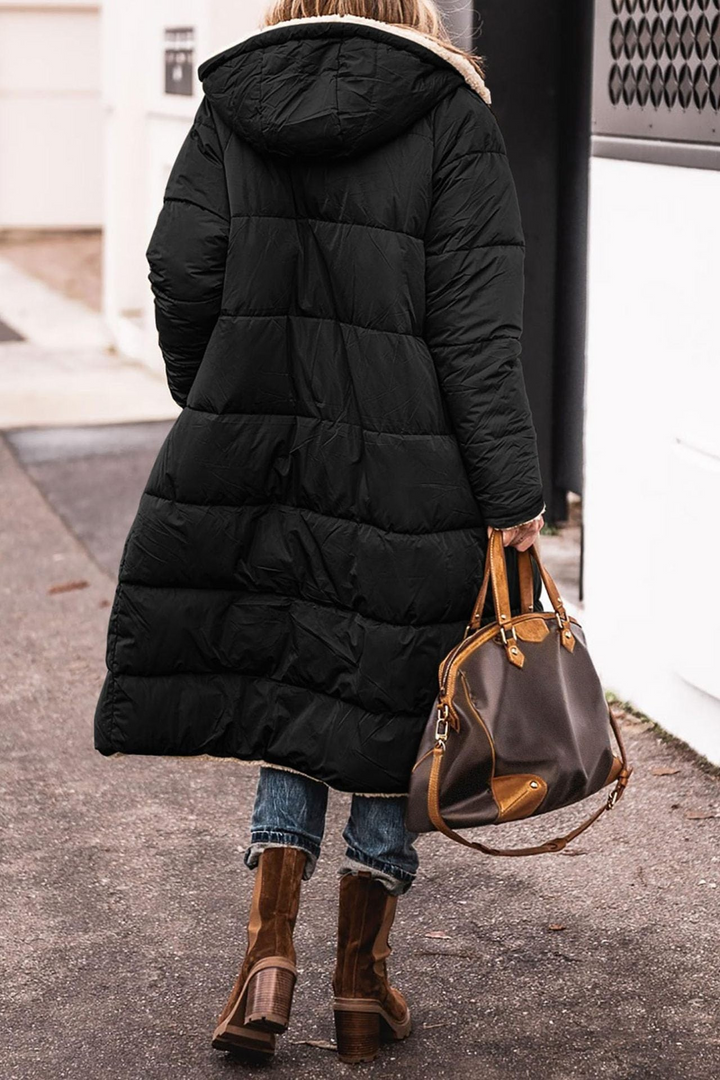 Sasha Elegant Reversible Coat Premium, view 4 - Elena Harper