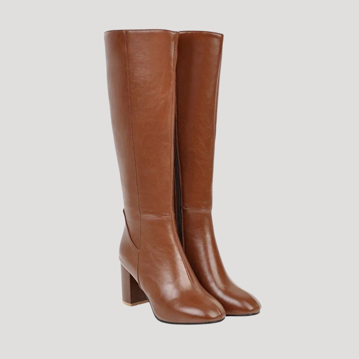 High Heeled Women's Boots with Square Heel