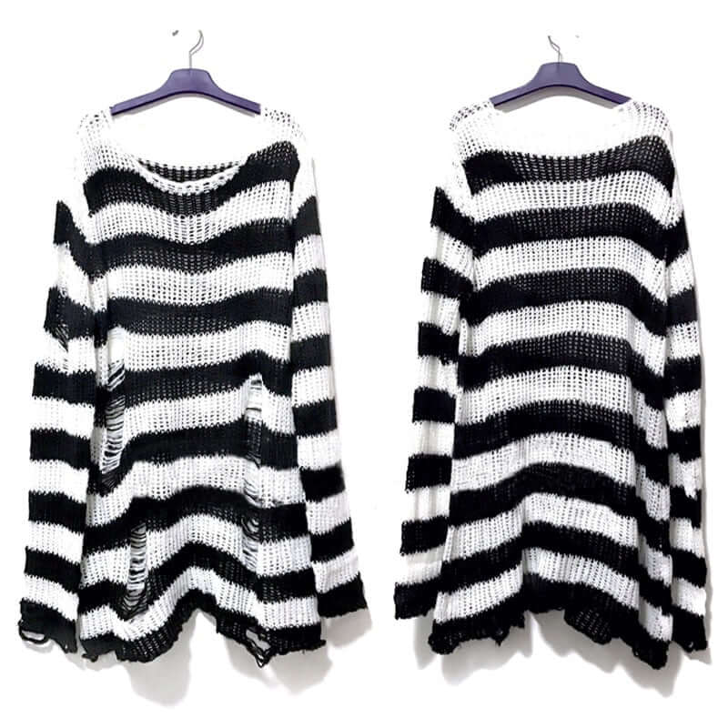 Women's Vintage Striped Autumn Sweater