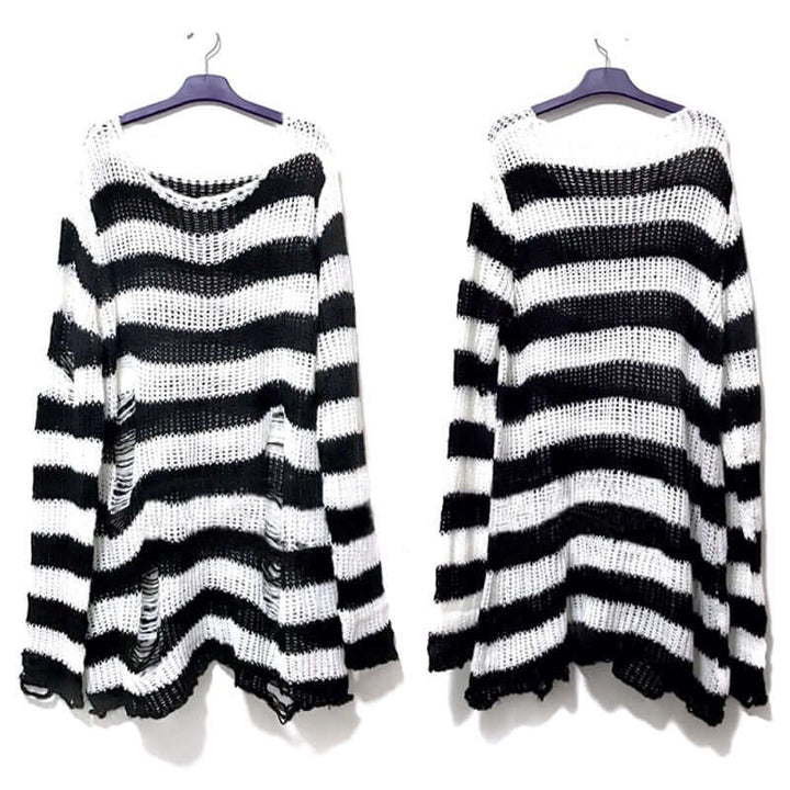 Women's Vintage Striped Autumn Sweater