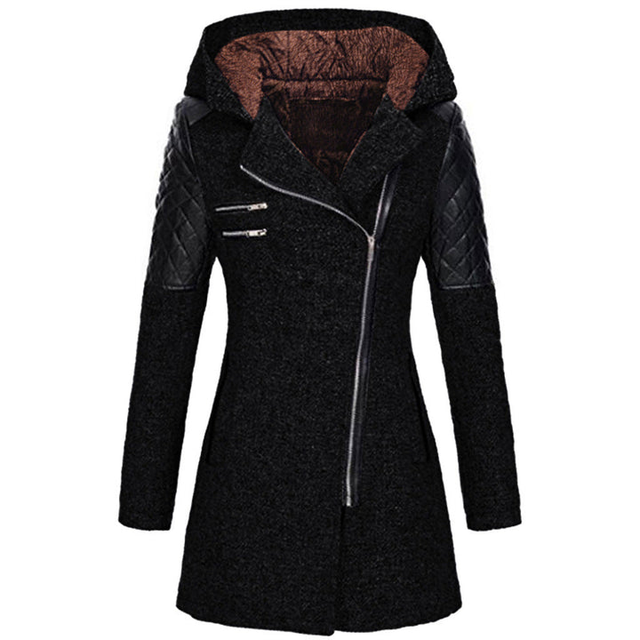 Marguerite - Elegant Asymmetrical Zipped Coat