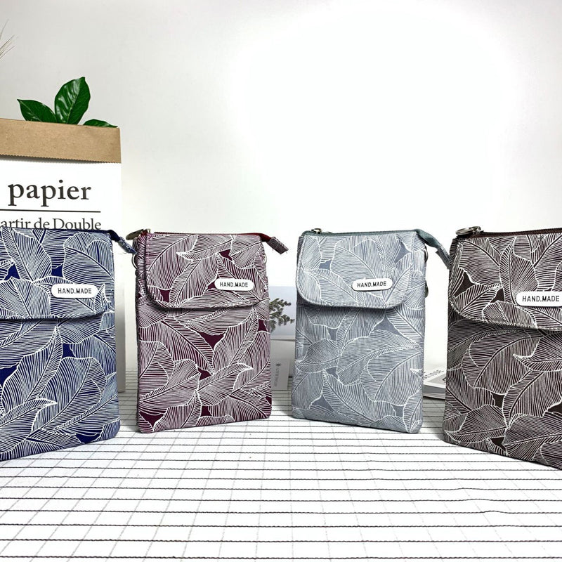 Vintage Leaf Pattern Bag