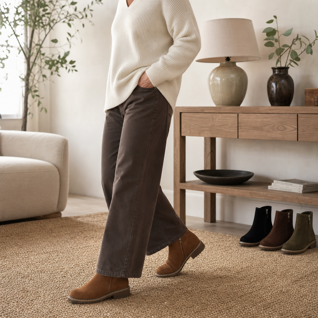 Diana | Elegant and Versatile Women's Ankle Boots with a Small Heel