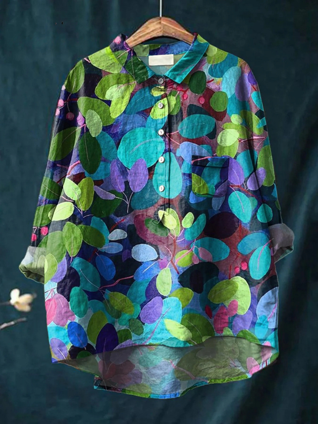 Adriana Casual Summer Art Printed Shirt for Women - Elena Harper