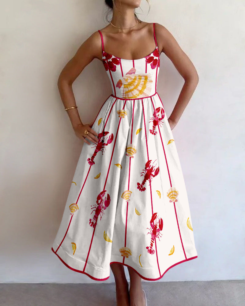 Brielle Seaside Charm Midi Dress - Elena Harper