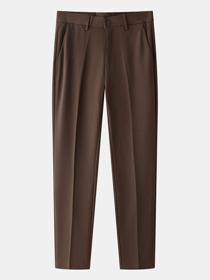 Twisted Knit Henley Shirt & Slim Fit Narrow Leg Pants - Elena Harper