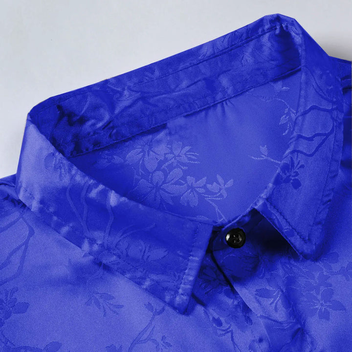 ELENA HARPER™  |  SATIN FLORAL SHIRT FOR MEN