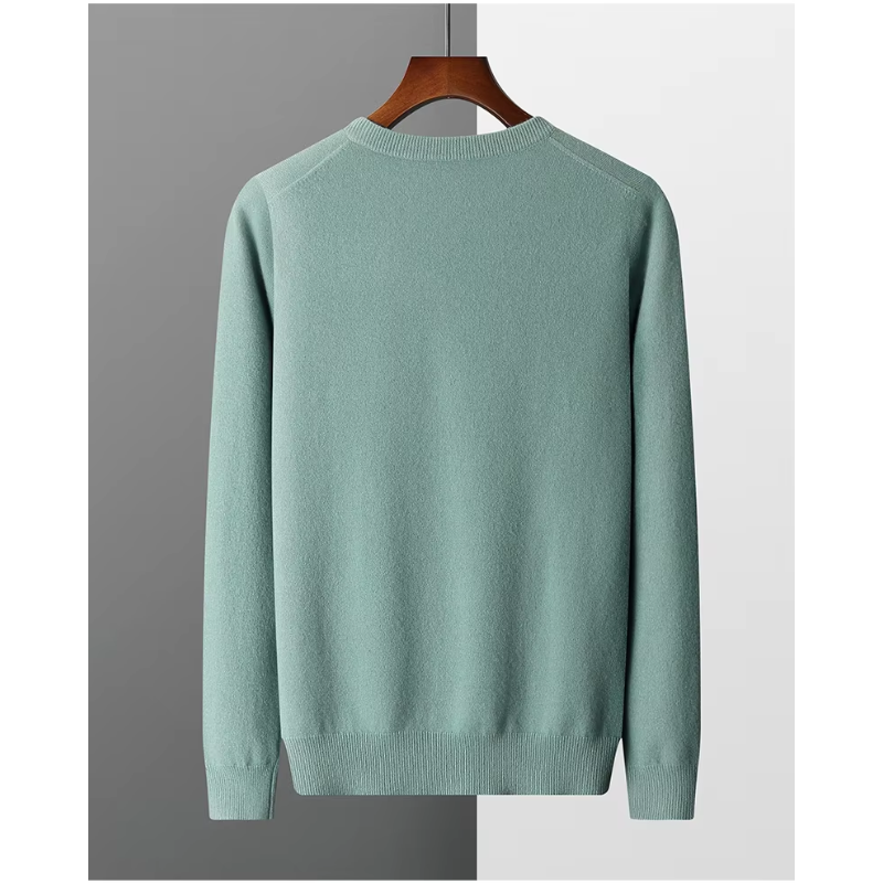 Men's Soft V-Neck Knit Sweater for All-Season Comfort