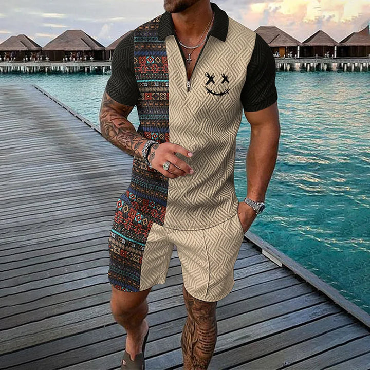 William | Men's Summer Set with Polo Shirt & Shorts