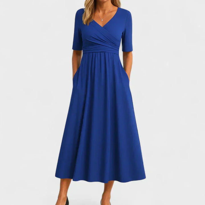 Phoebe Elegant Midi Dress - Elena Harper