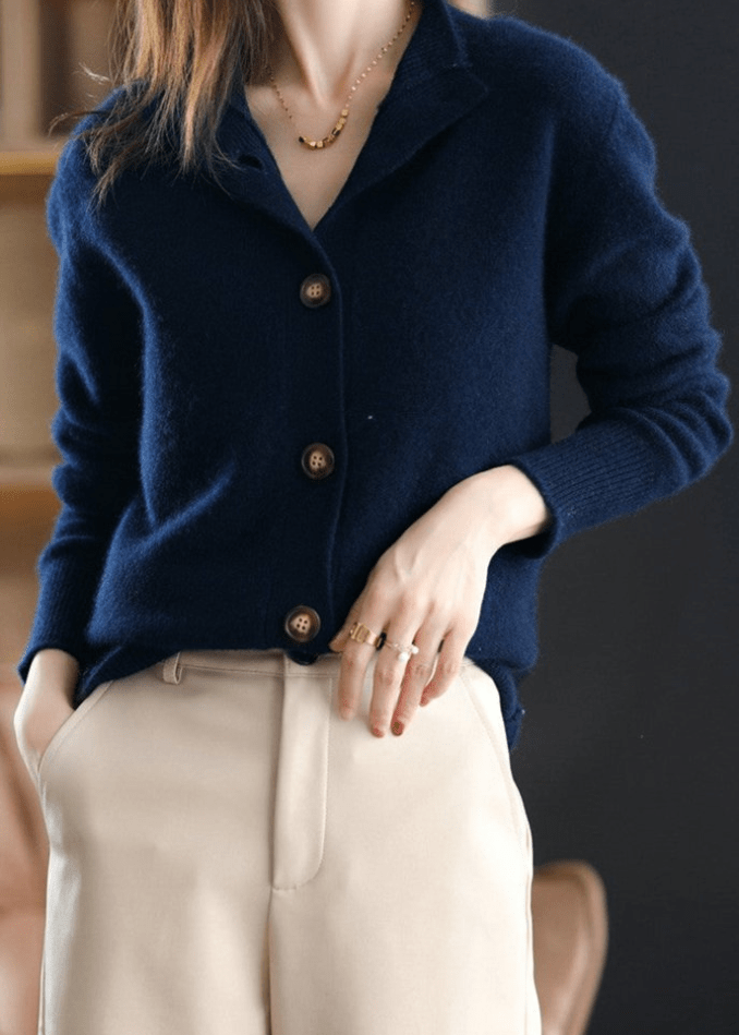 Fern Cardigan With Elegant Buttons - Elena Harper